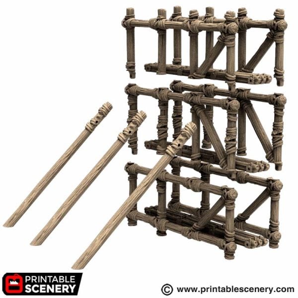 Wooden Scaffold - (28mm scale) - King and Country