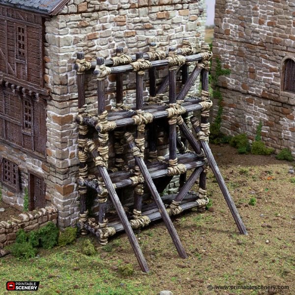 Wooden Scaffold - (28mm scale) - King and Country