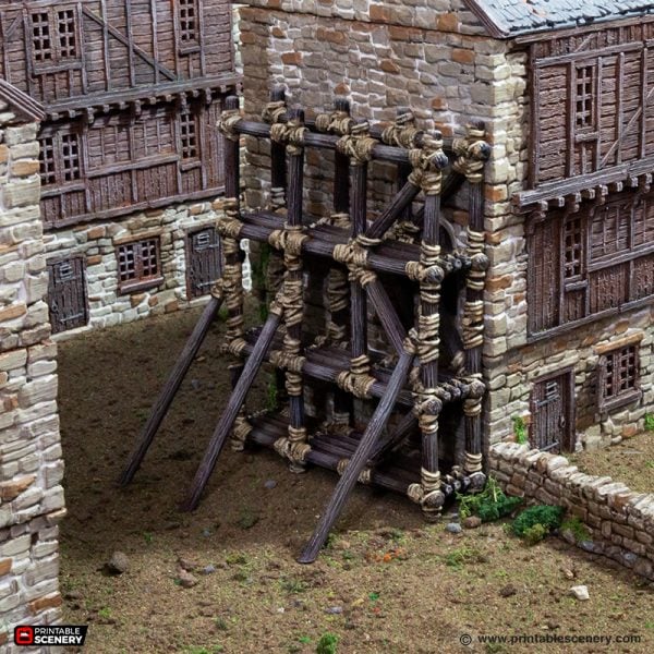 Wooden Scaffold - (28mm scale) - King and Country