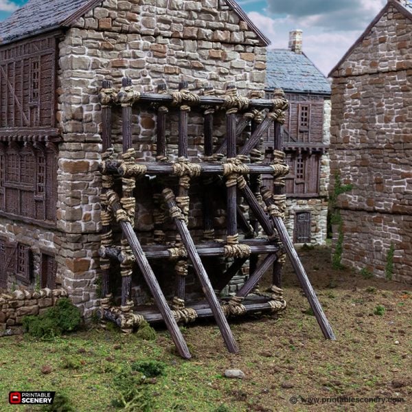 Wooden Scaffold - (28mm scale) - King and Country