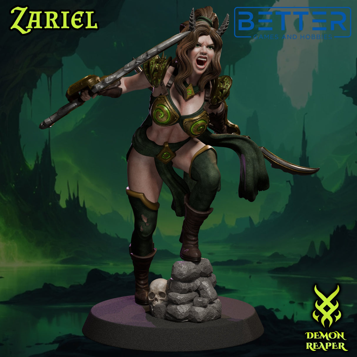 Zariel the Demon Reaper, Ladies of the Dark Age, NSFW, 32 and 75mm