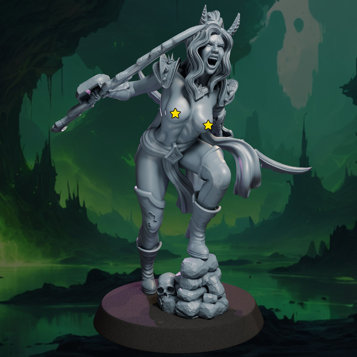 Zariel the Demon Reaper, Ladies of the Dark Age, NSFW, 32 and 75mm