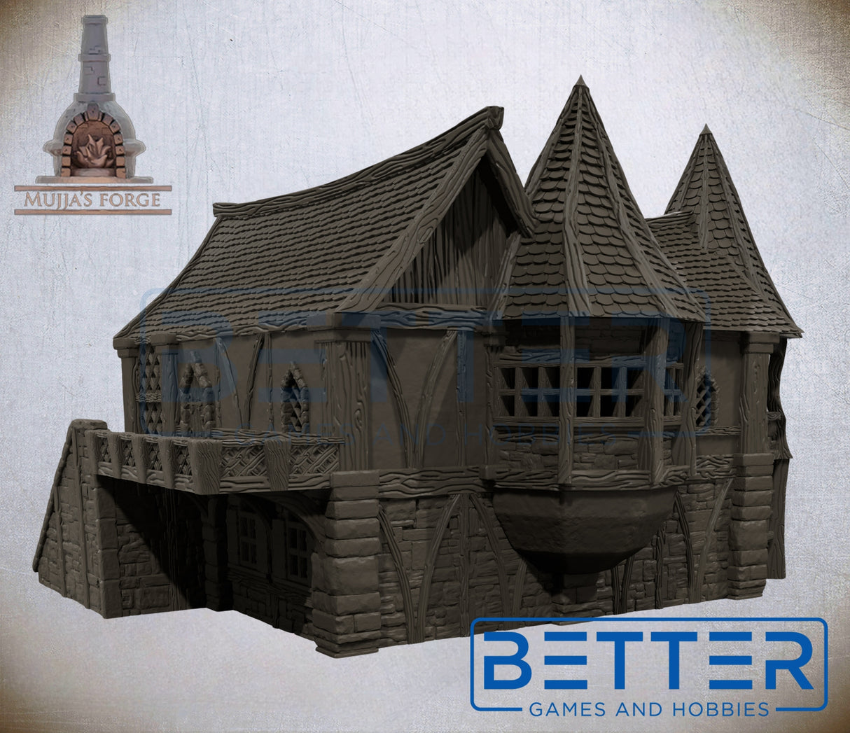 Strommdale Building 8 Small Inn – 3D Printed Fantasy Terrain (10–32mm Scale)