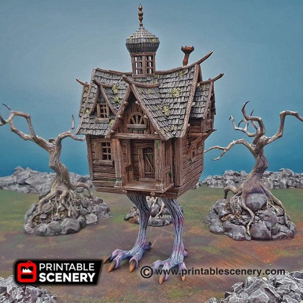 Baba Yaga's Cottage - (32,28 or 15mm scale) - Shadowfey Wilds