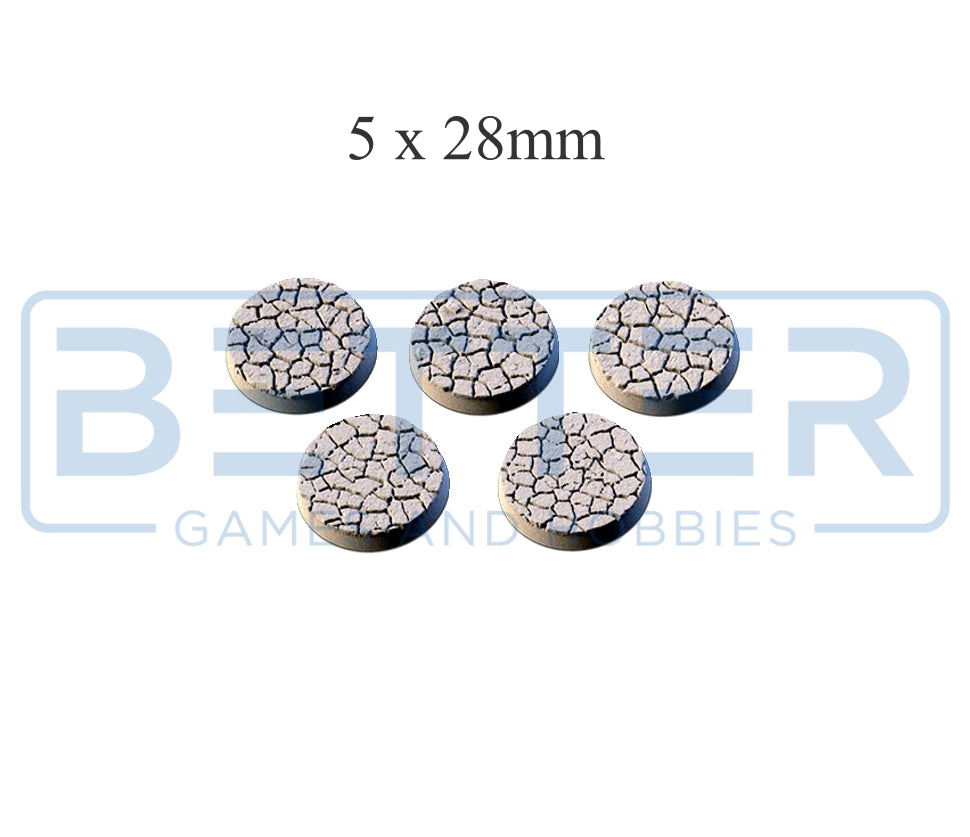 Cracked Desert - Themed Bases and Toppers for sci-fi & fantasy wargaming