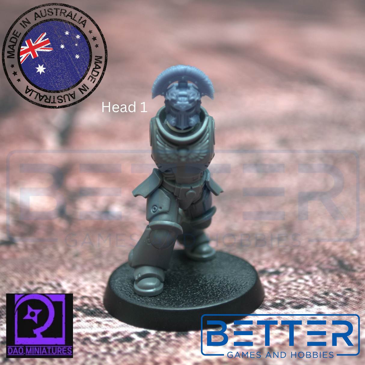 Heads - Champion Helms for 2nd born marines. Sci-Fi wargaming, Grimdark, RPG