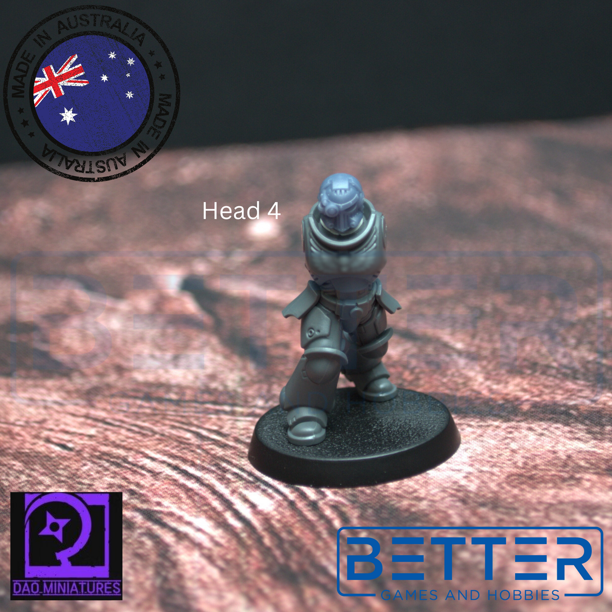 Heads - Champion Helms for 2nd born marines. Sci-Fi wargaming, Grimdark, RPG