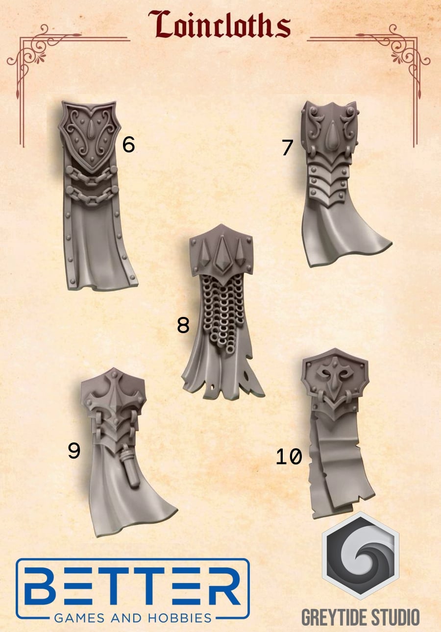 Loincloths - Crimson Lords for 2nd Born Marines