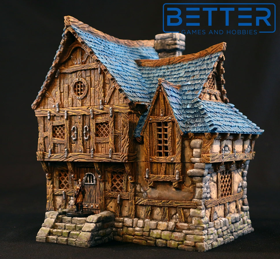 City of Tarok 2, Guest House - 32, 28, 15 & 10mm scale for Fantasy terrain, RPG