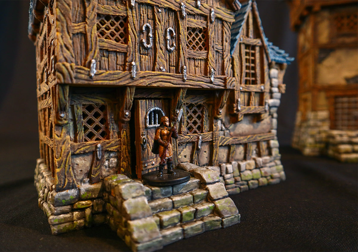 City of Tarok 2, Guest House - 32, 28, 15 & 10mm scale for Fantasy terrain, RPG