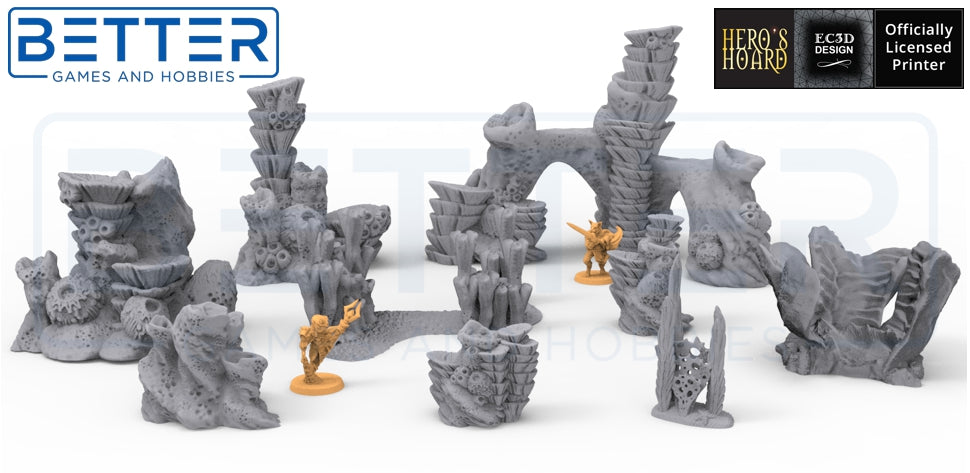 Coral (28mm Scale) 3d printed Tabletop Terrain Scenery