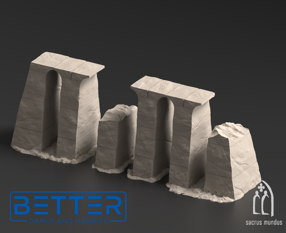 Krotone in flames - Tabletop terrain for Sci-Fi & Grimdark wargaming