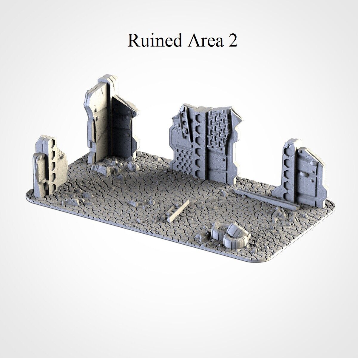 Post Apocalypse Ruins Terrain, Set 2
