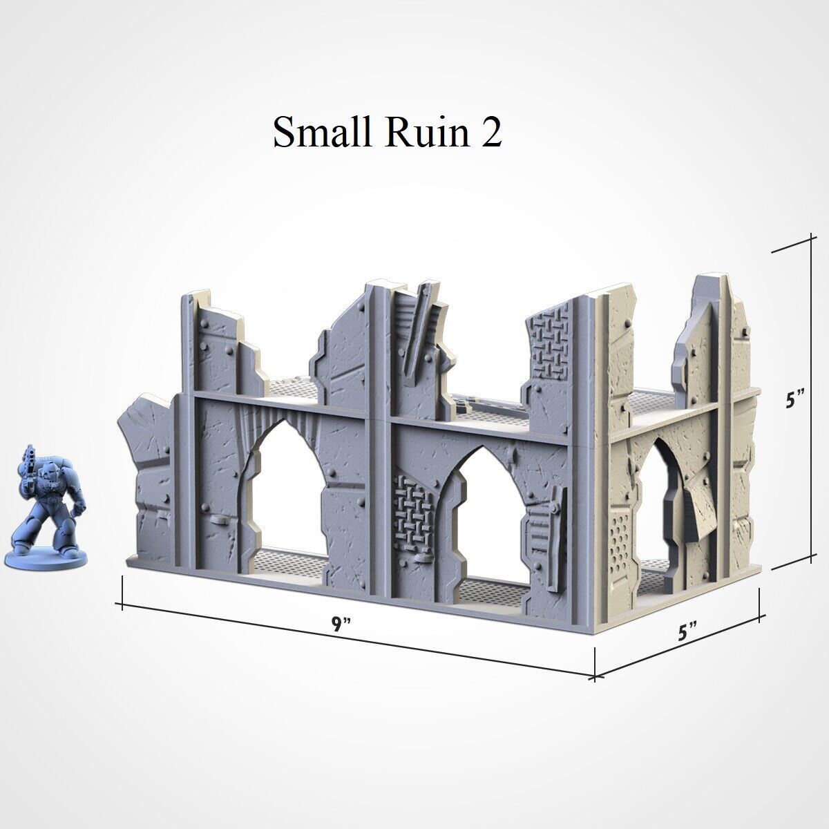 Post Apocalypse Ruins - WTC compatible competitive tabletop Terrain