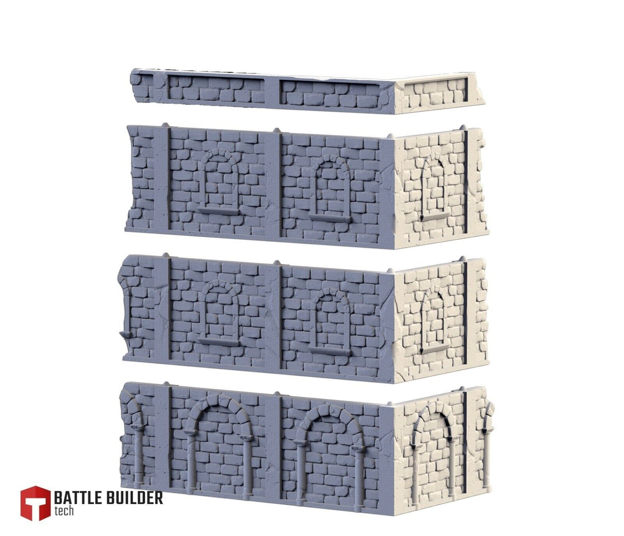City Ruins - Set 1. WTC compatible competitive tabletop Terrain