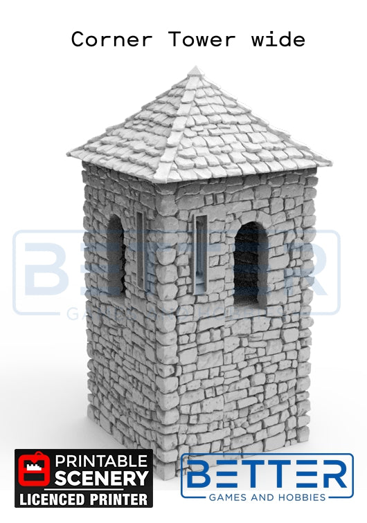 Norman Fort Wall additions - (28, 15, or 10mm scale) - King and Country