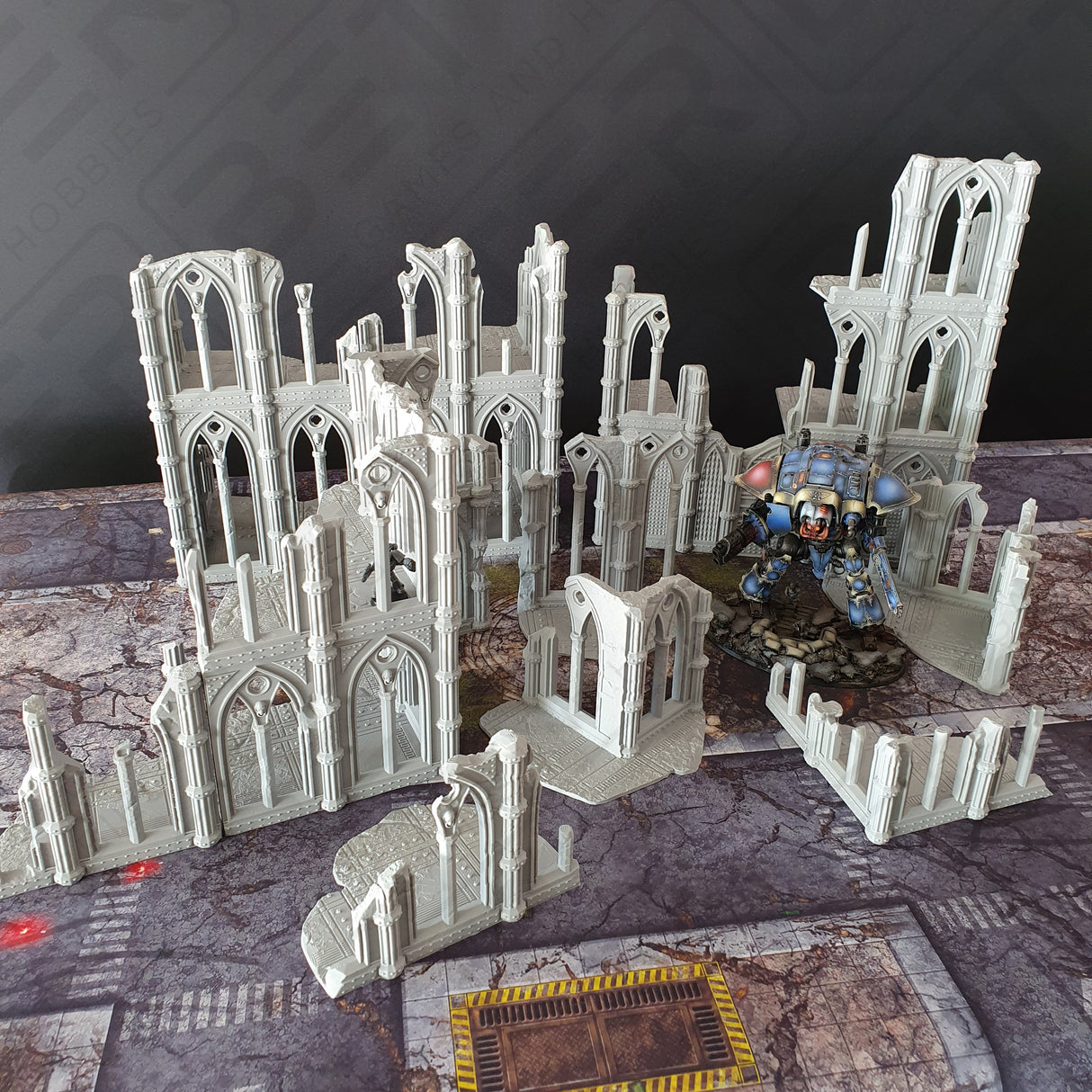 Cathedral Ruins (28mm Scale) for sci-fi wargaming RPG
