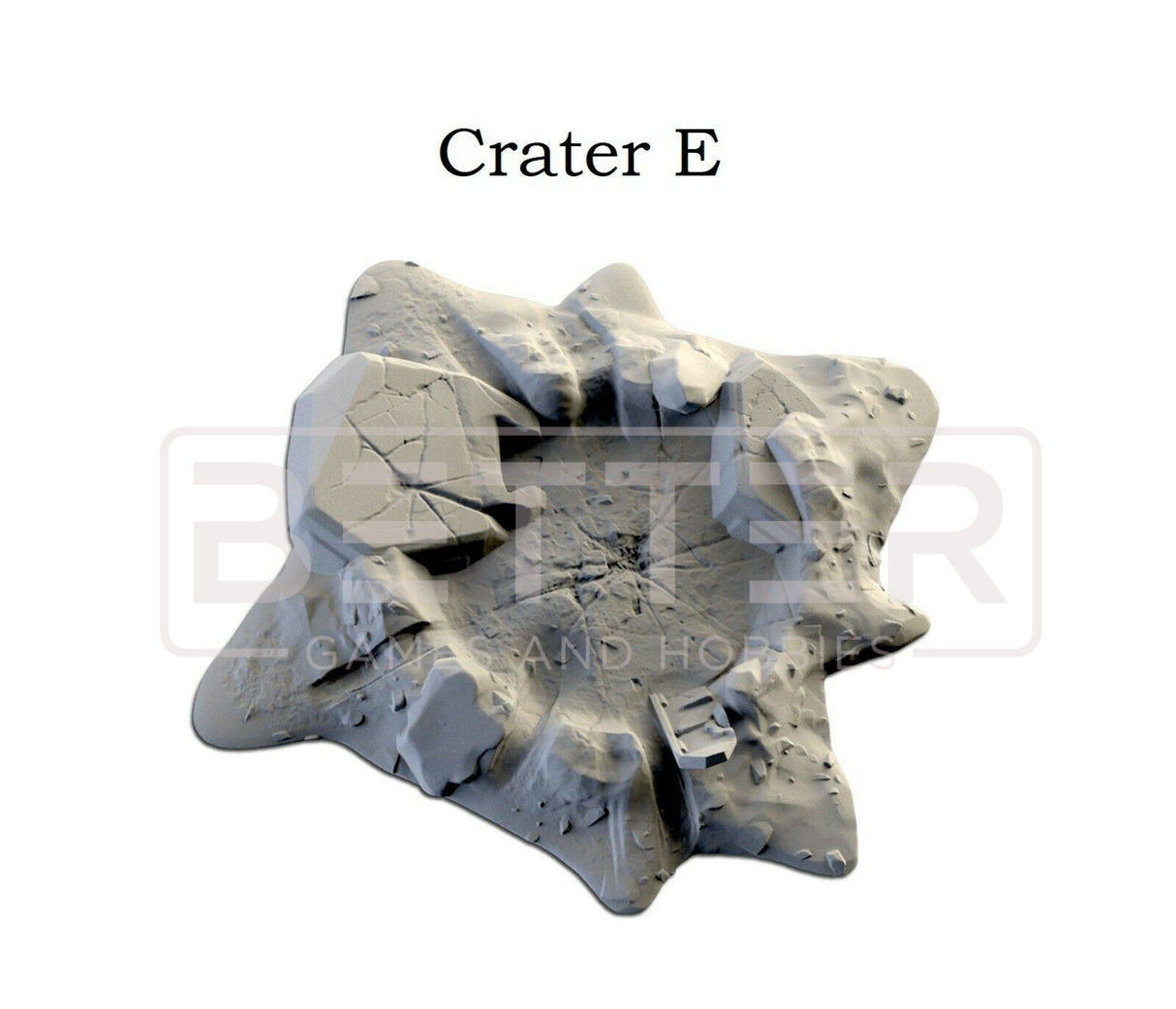 3D Printed Craters Scatter Terrain Set for Sci-Fi Wargaming & Tabletop Games by Txarli Factory