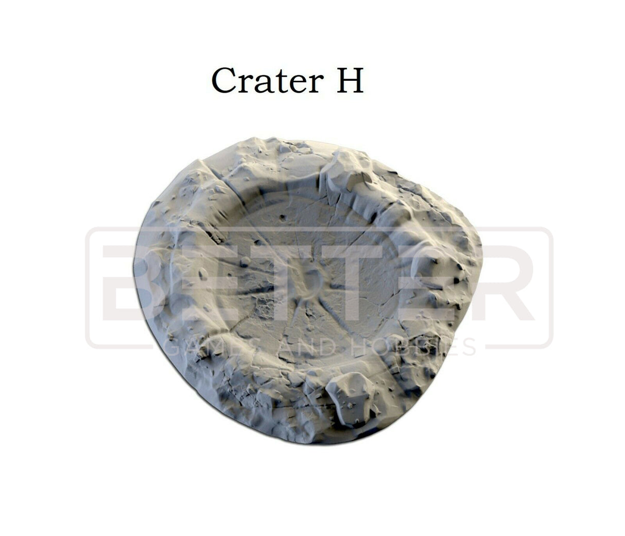 3D Printed Craters Scatter Terrain Set for Sci-Fi Wargaming & Tabletop Games by Txarli Factory