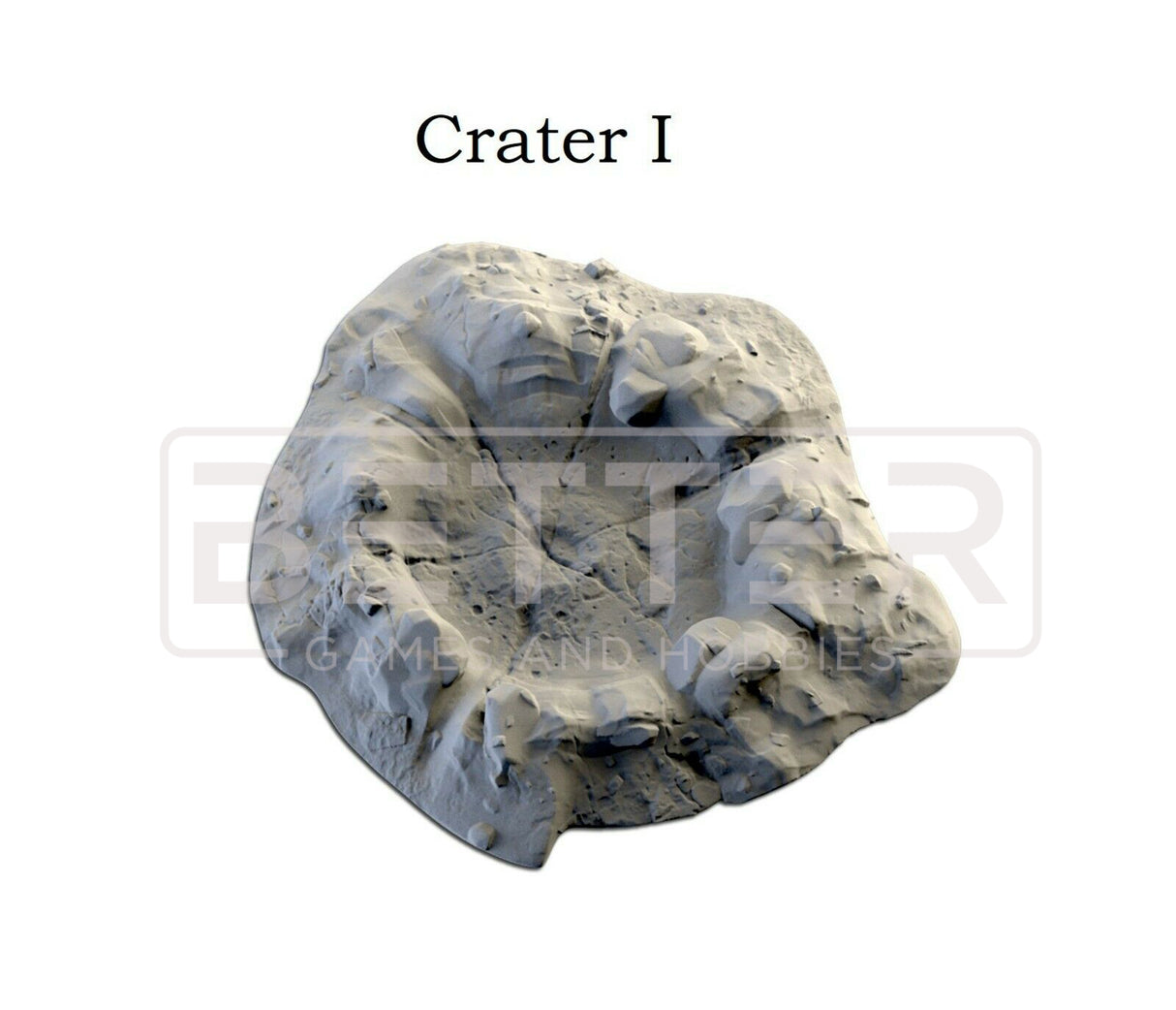 3D Printed Craters Scatter Terrain Set for Sci-Fi Wargaming & Tabletop Games by Txarli Factory