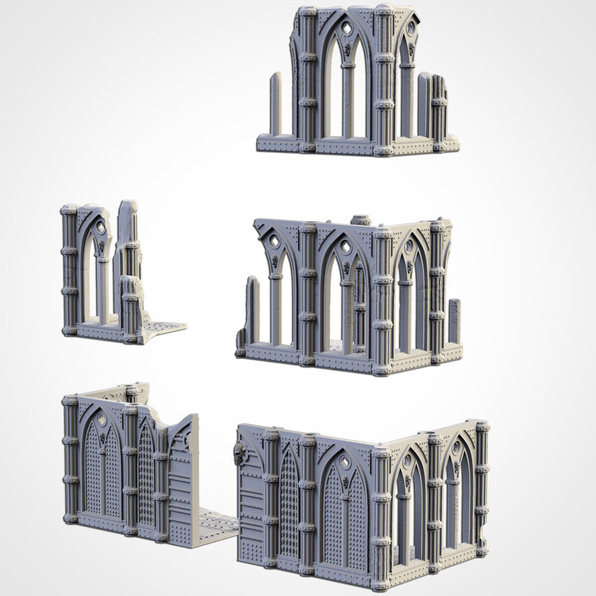 Cathedral Ruins (28mm Scale) for sci-fi wargaming RPG
