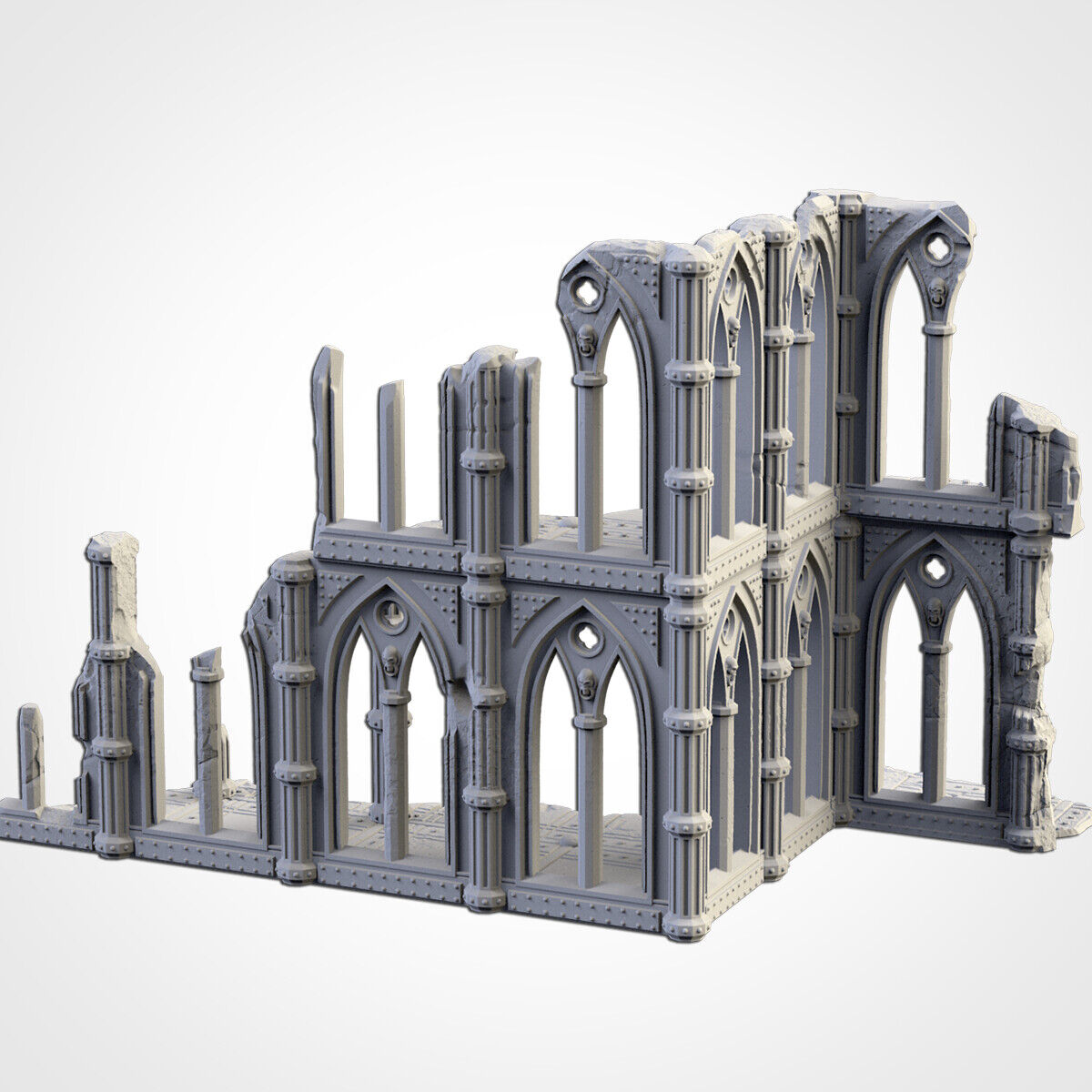 Cathedral Ruins (28mm Scale) for sci-fi wargaming RPG
