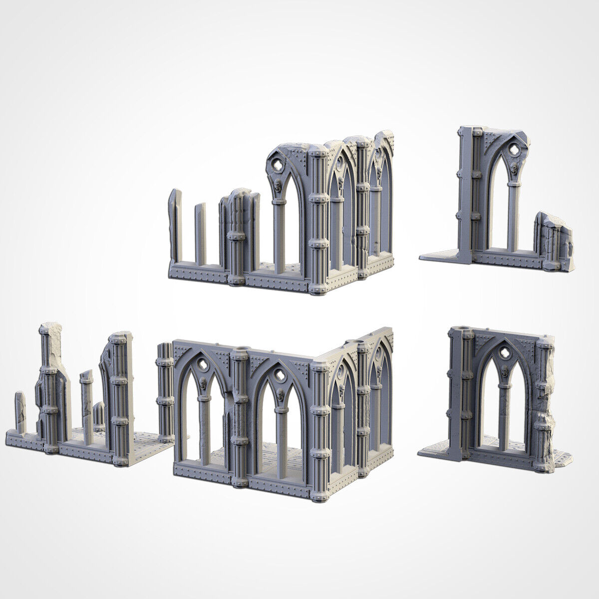 Cathedral Ruins (28mm Scale) for sci-fi wargaming RPG