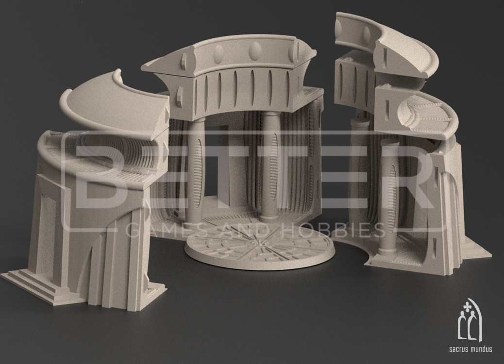 Alien Sanctum World – Themed Terrain Set for Sci-Fi Wargaming