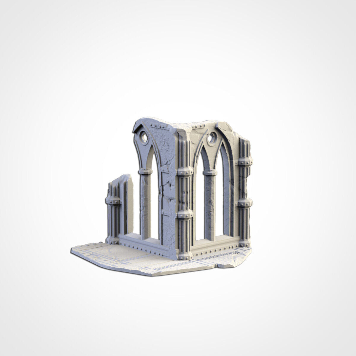 Cathedral Ruins (28mm Scale) for sci-fi wargaming RPG