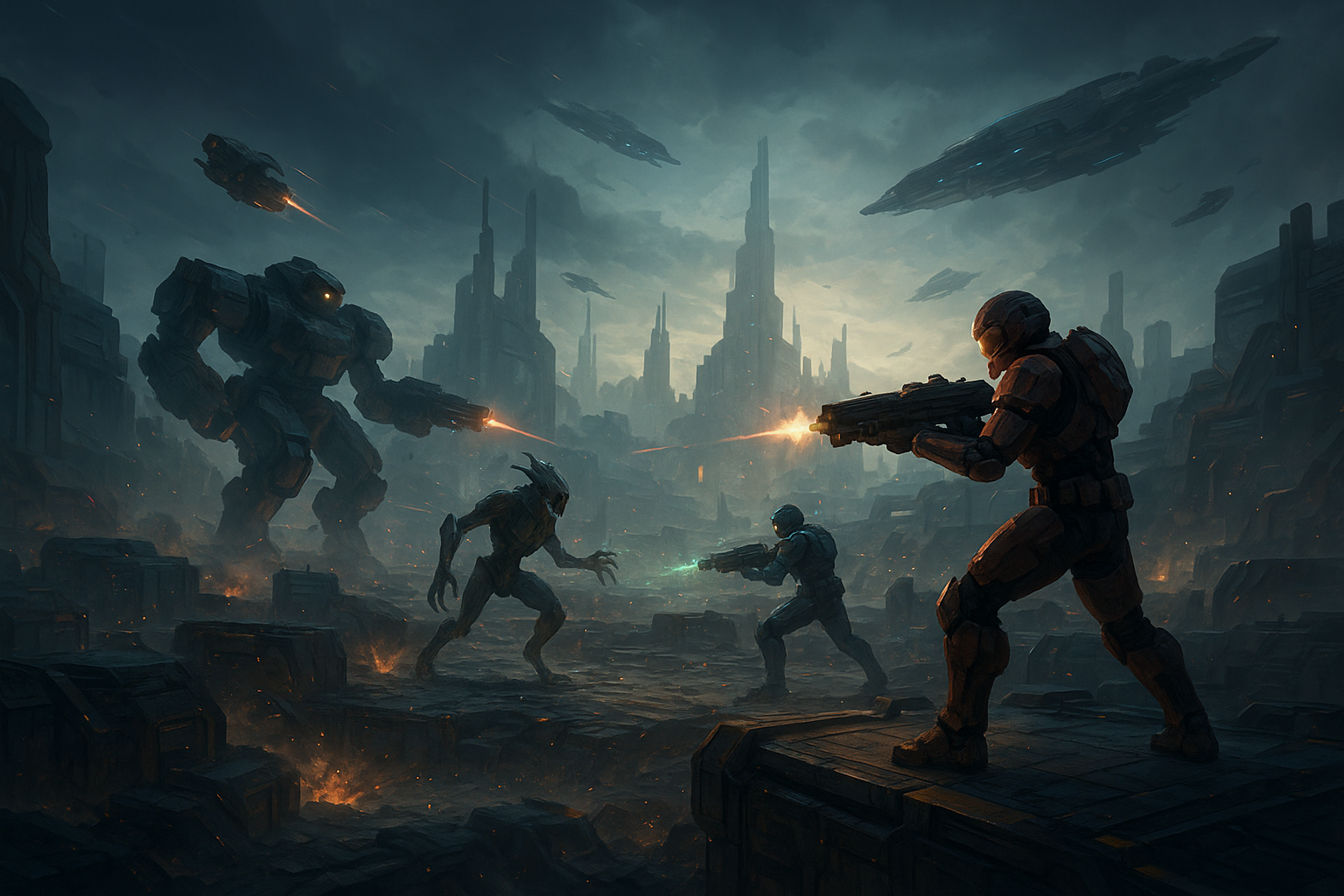 Sci-Fi Terrain & Miniatures for Tabletop Wargames