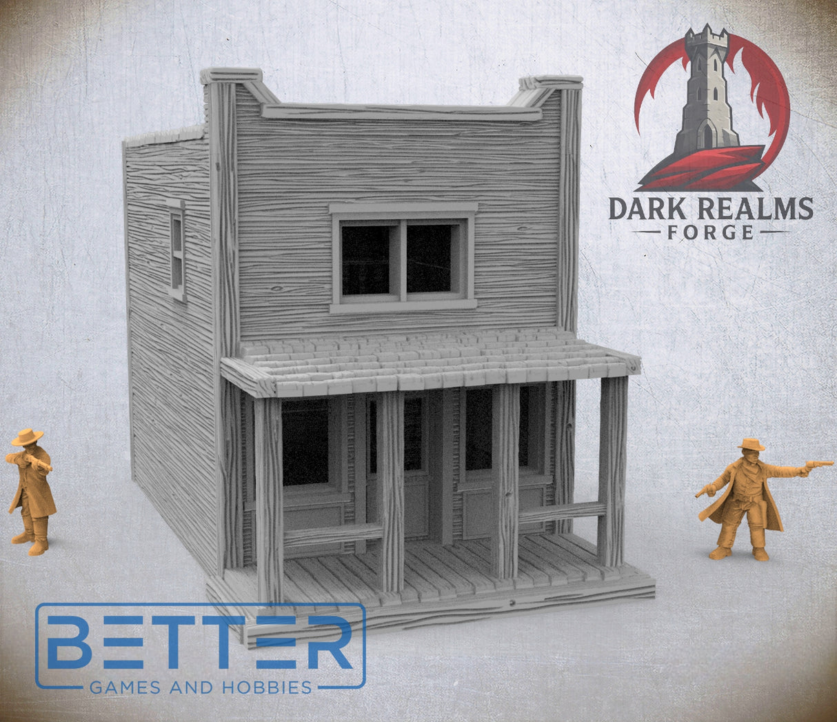Frontier Town, Building 1 - 28, 15 and 10mm Scale, for Fantasy, Historical terrain RPG