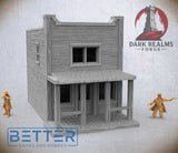 Frontier Town, Building 1 - 28, 15 and 10mm Scale, for Fantasy, Historical terrain RPG