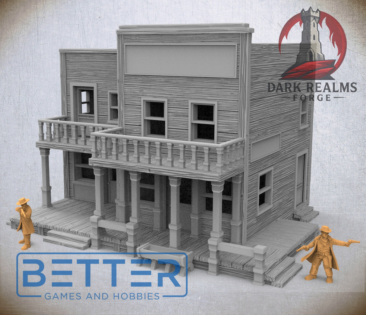 Frontier Town, Building 5 - 28, 15 and 10mm Scale, for Fantasy, Historical terrain RPG