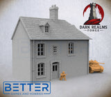 Overlord 1944, Building 3 - 32, 28, 15 and 10mm Scale, for Fantasy, Historical terrain RPG