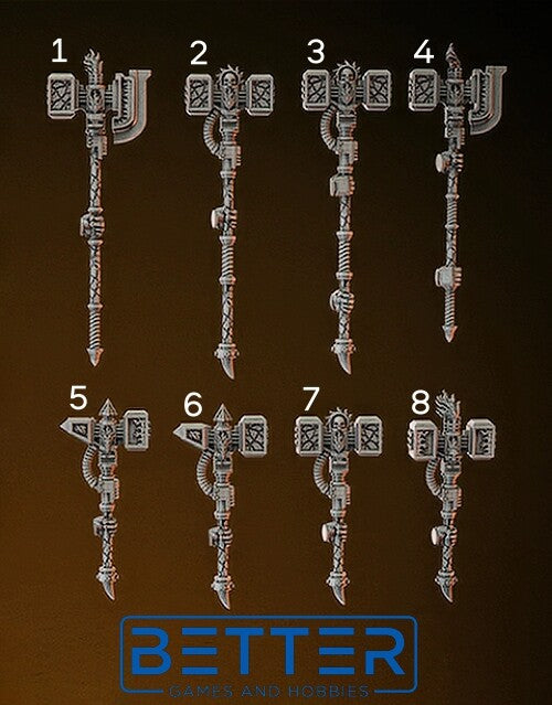 Big Hammers, Flame Lizards - Heavy Armour. Conversion parts for sci-fi wargaming, Termi
