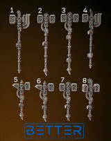 Big Hammers, Flame Lizards - Heavy Armour. Conversion parts for sci-fi wargaming, Termi