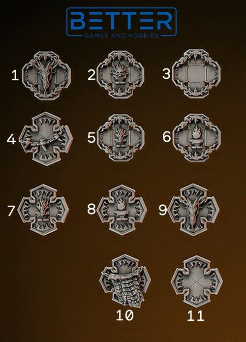 Big Shields, Flame Lizards - Heavy Armour. Conversion parts for sci-fi wargaming, Termi