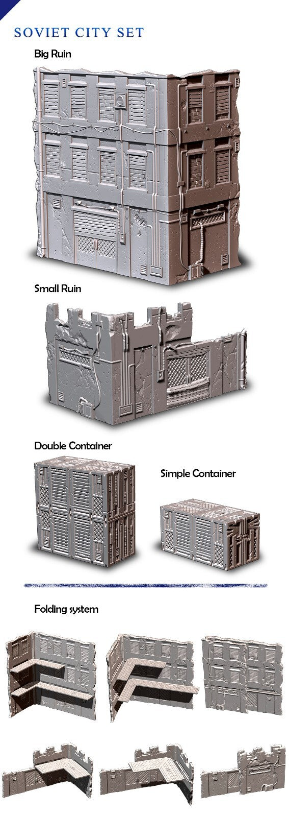 Soviet - Foldable, WTC Competitive Tabletop Terrain