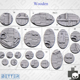 Wooden / Ship - Themed Bases and Base Toppers for sci-fi & fantasy wargaming