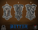 Shields, Flame Lizards - Blade Masters Conversion parts for sci-fi wargaming, 2nd born marine