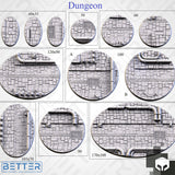 Dungeon - Themed Bases and Baer Toppers for sci-fi & fantasy wargaming