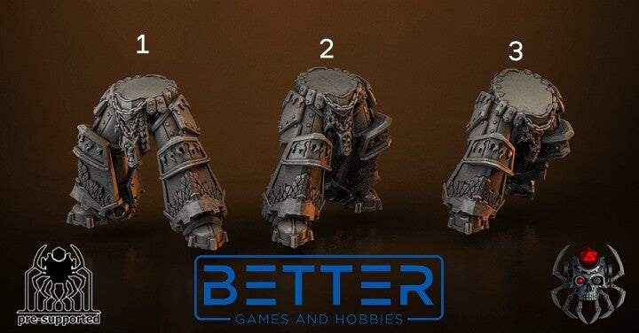 Legs, Vanquisher, Flame Lizards. Conversion parts for Sci-Fi wargaming