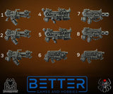 Special Weapons, Flame Lizards - Battle Squad. Conversion parts for sci-fi wargaming, 2nd born marine