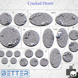 Cracked Desert - Themed Bases and Toppers for sci-fi & fantasy wargaming