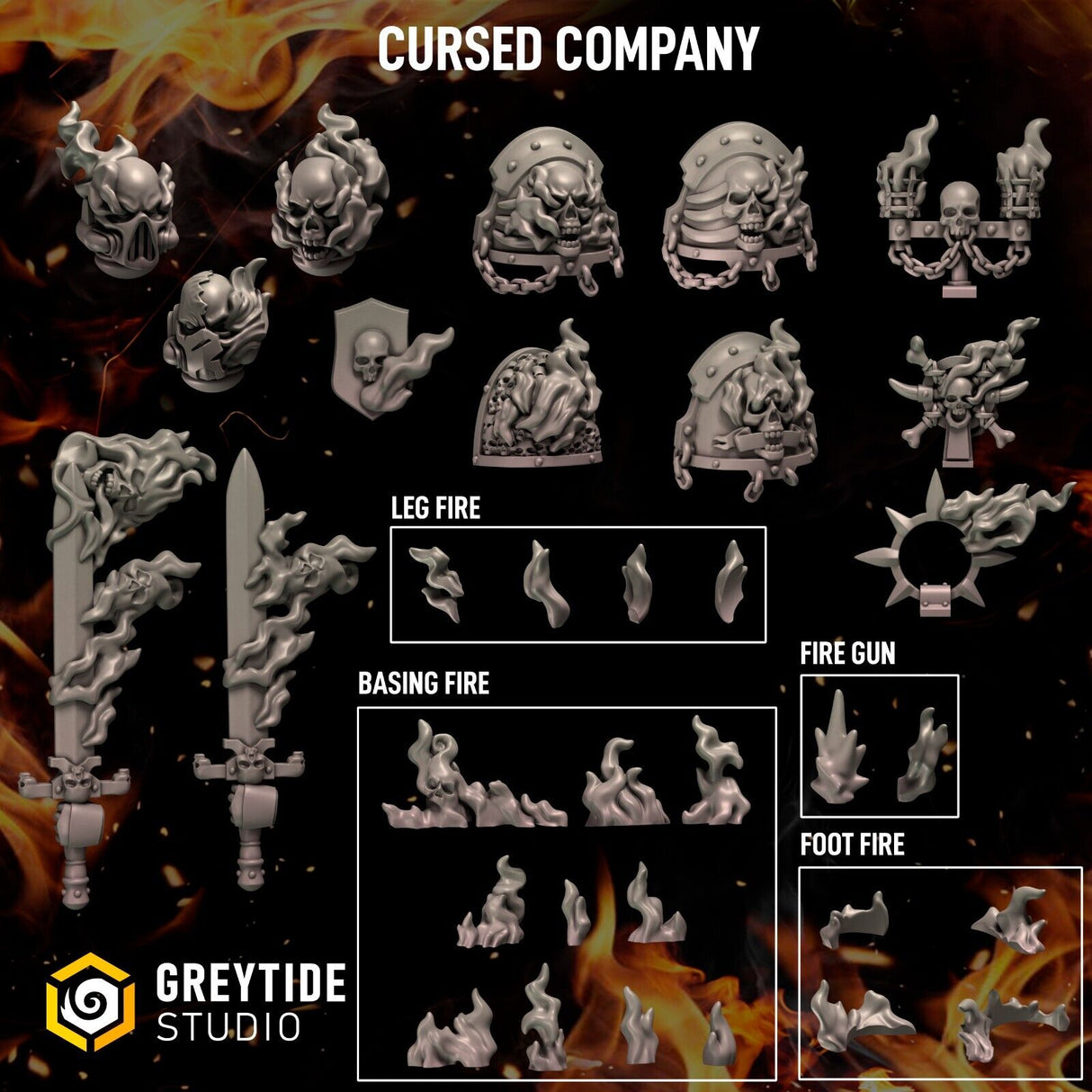 Cursed Company - Conversion parts for sci-fi wargames, 2nd born marine