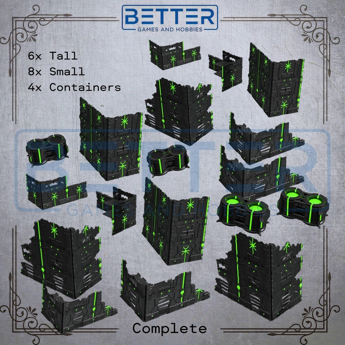 Necromations - Dual Color, Foldable, WTC Competitive Tabletop Terrain