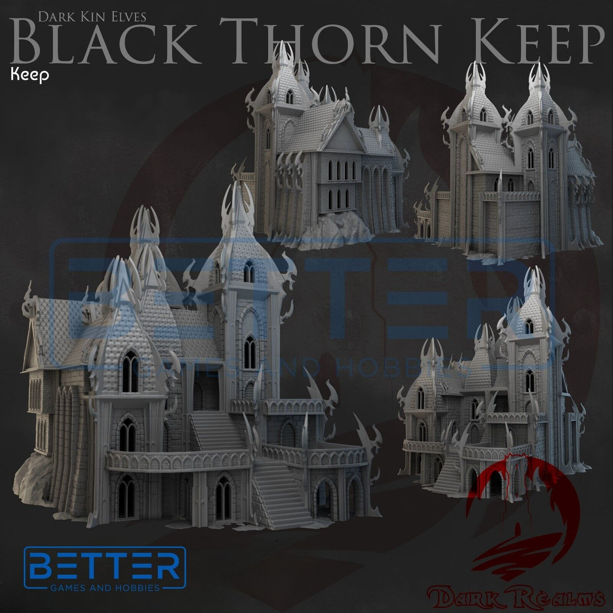 Blackthorn Keep - 28, 15 or 10mm scale terrain for tabletop wargaming RPG