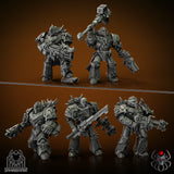 Backpacks - Flame Lizards, Battle Squad. Conversion parts for sci-fi wargaming miniatures