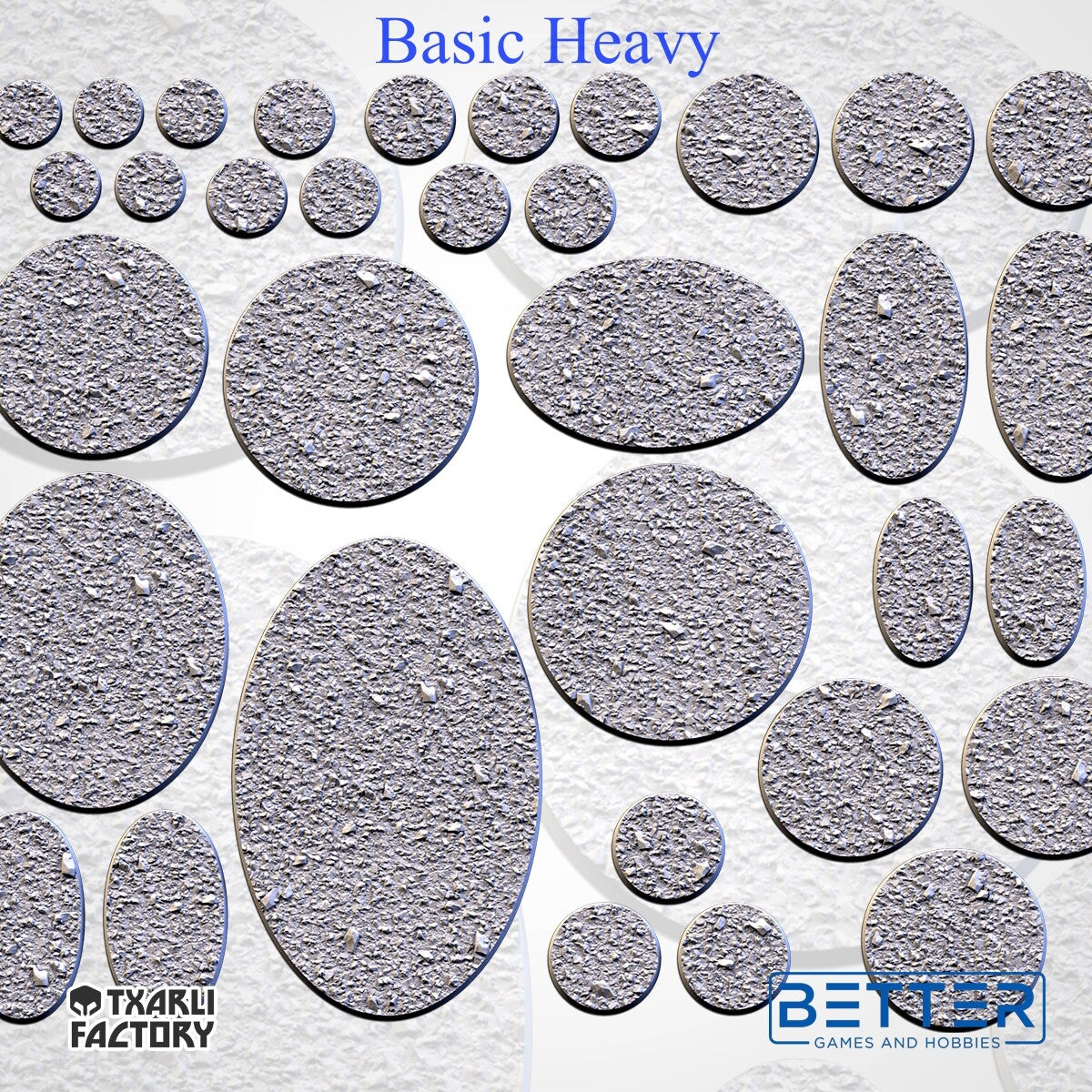 Basic Heavy - Themed Bases and Toppers for sci-fi & fantasy wargaming