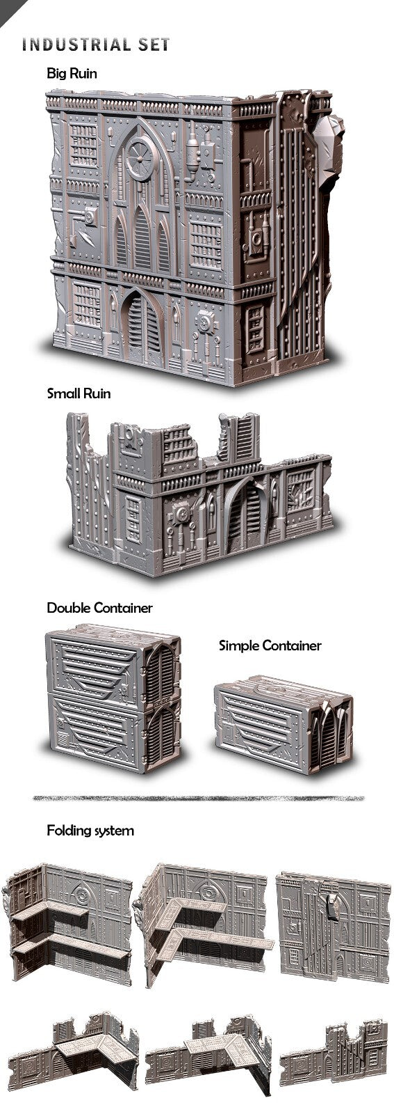 Industrial - Foldable, WTC Competitive Tabletop Terrain